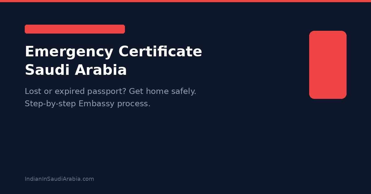 Lost, stolen, or expired your passport in Saudi Arabia? Here's everything you need to know about getting an Emergency Certificate from the Indian Embassy to get home.
